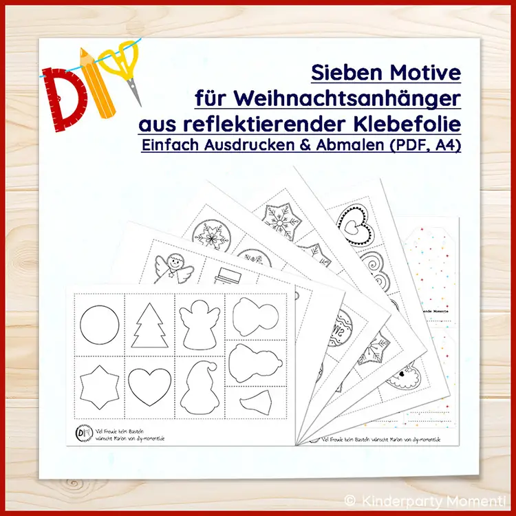 Weihnachtsanhänger Vorlagen zum Ausdrucken und Basteln Vorlagen mit Weihnachtsmotiven wie Engel, Herz, Tannenbaum und Stern sowie Geschenkanhänger zum Ausdrucken und Abmalen.
